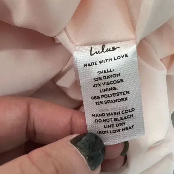 Lulu’s nwt Red Carpet Ready Light Rose Floral Satin Jacquard Maxi Dress - Picture 12 of 14